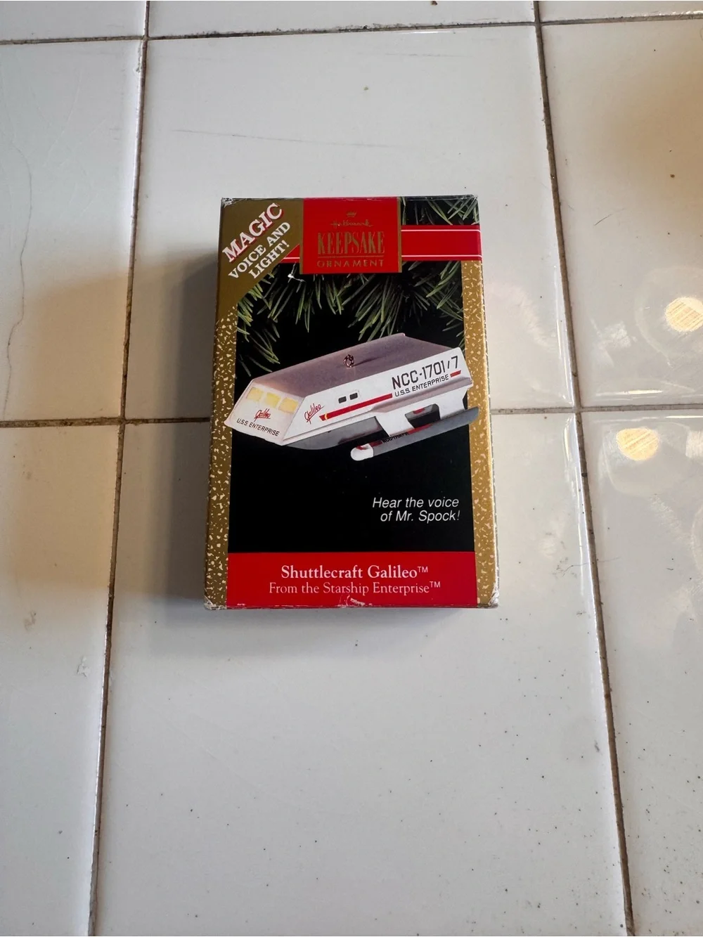 Hallmark Keepsake Shuttlecraft Galileo Ornament - White & Red